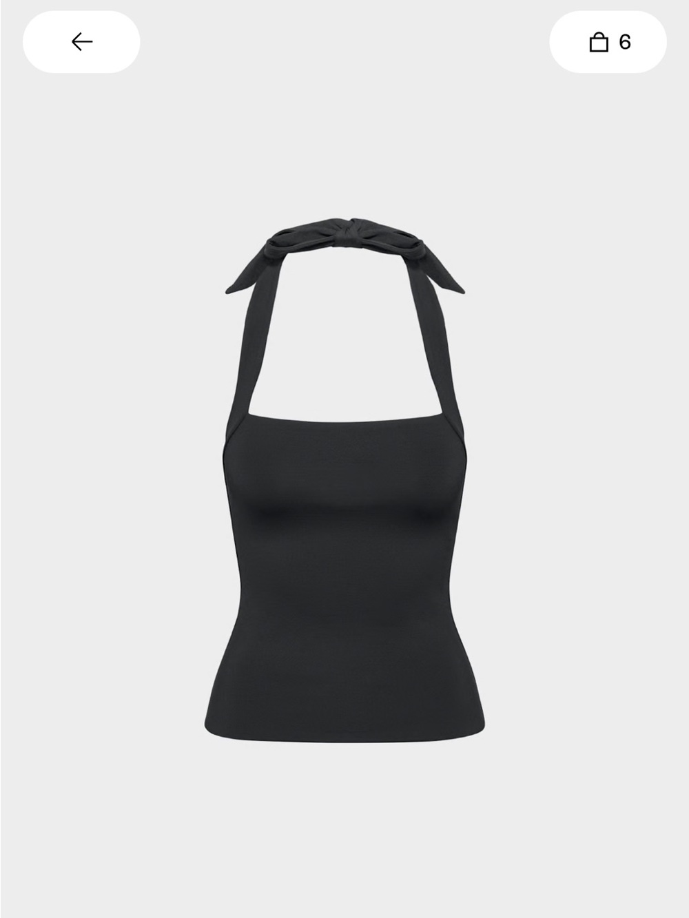 Aritzia Original Contour Optimum Halter Top in Black